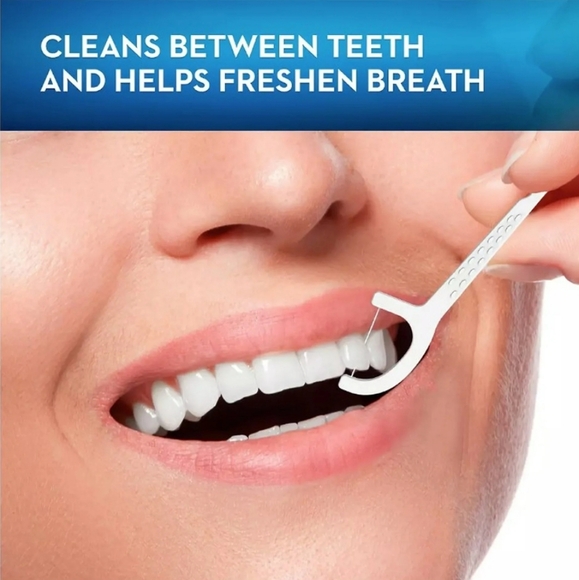 ⭐4/$15 Oral-B Burst of Scope Dental Floss Picks Fresh Mint 75CT - Picture 4 of 6